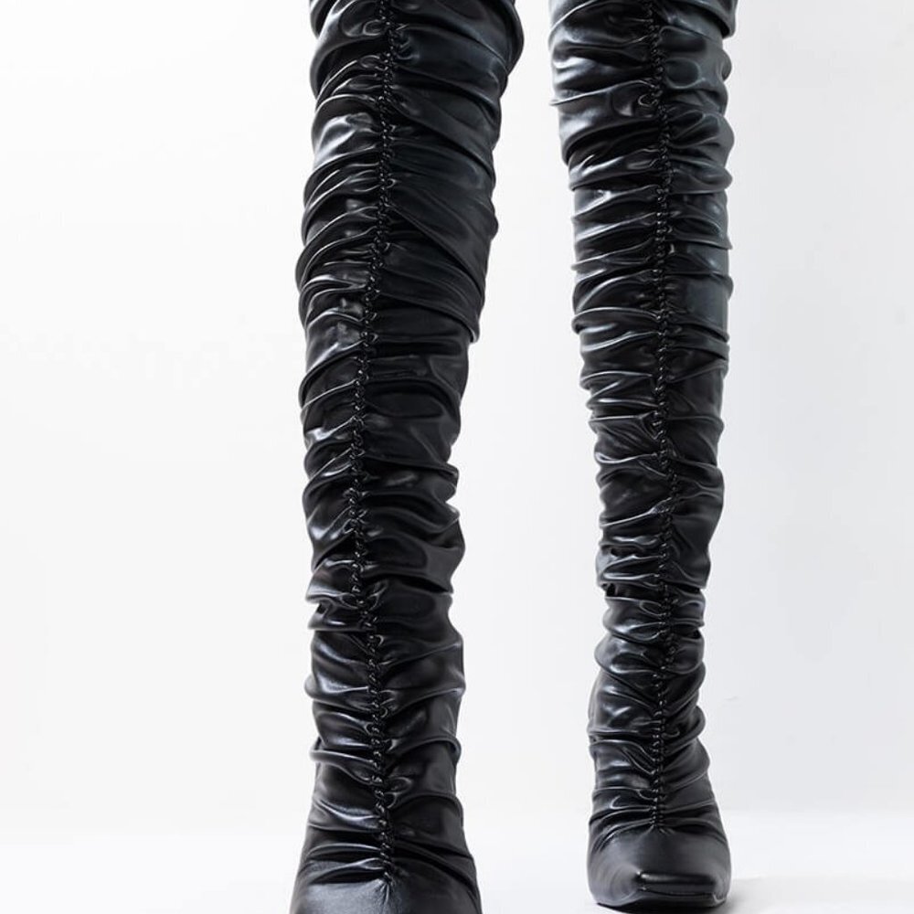 ALL IN THIGH HIGH STILETTO BOOT - Picture 5 of 7